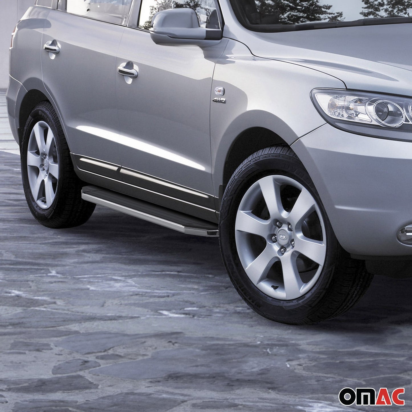 Trittbretter Seitenschweller für Hyundai Santa Fe 2006-2012 ABE Alu