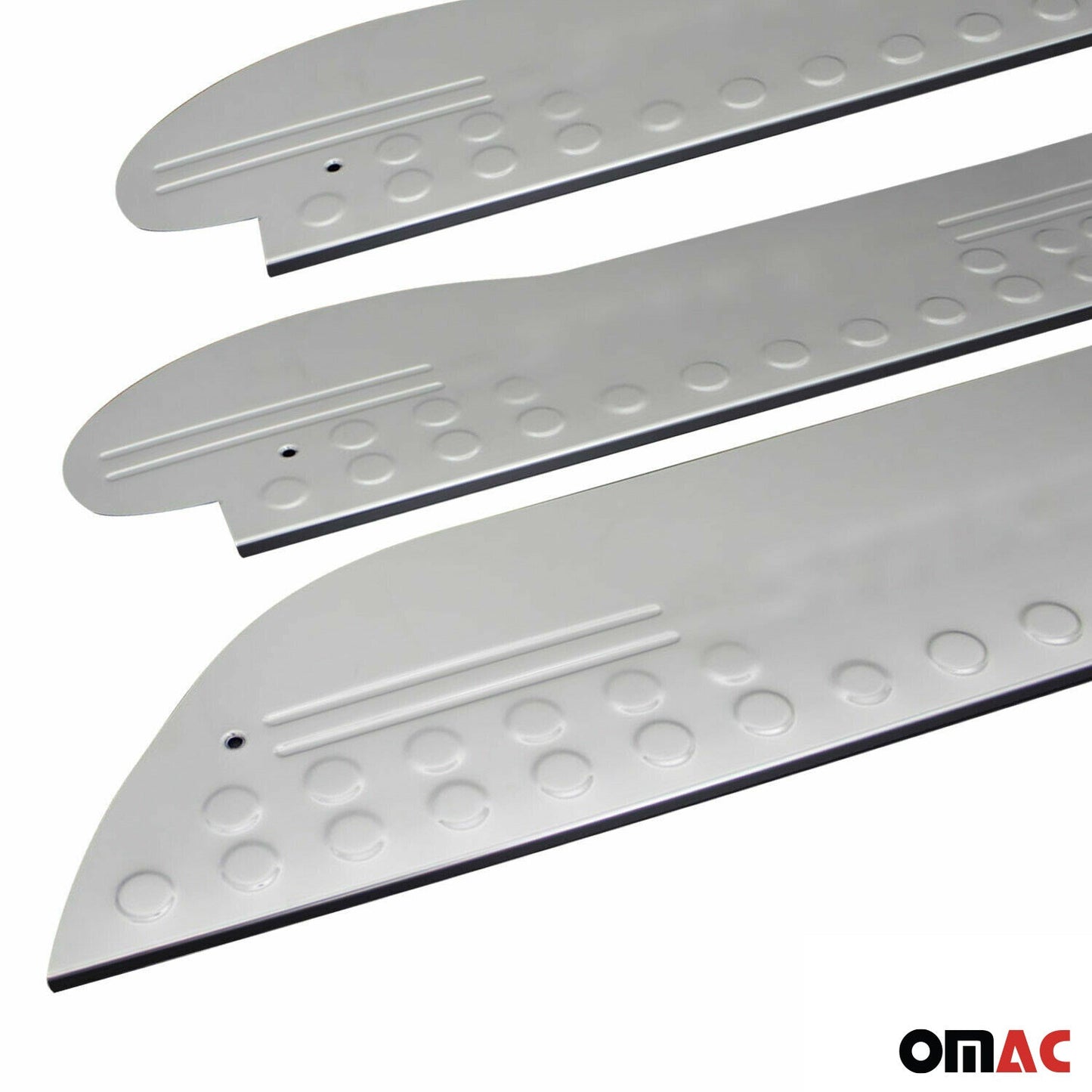 Ornamente prag ușă pentru Hyundai Starex H-1, oțel inoxidabil, argintiu, set 3 piese