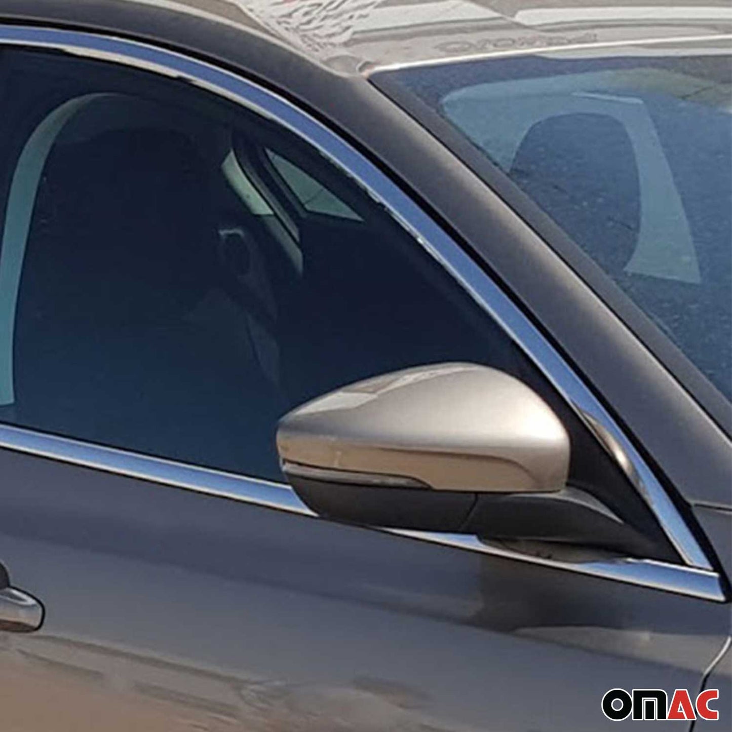 Benzi decorative pentru geamuri Ford Focus Saloon 2018-2025, oțel inoxidabil, 8 bucăți