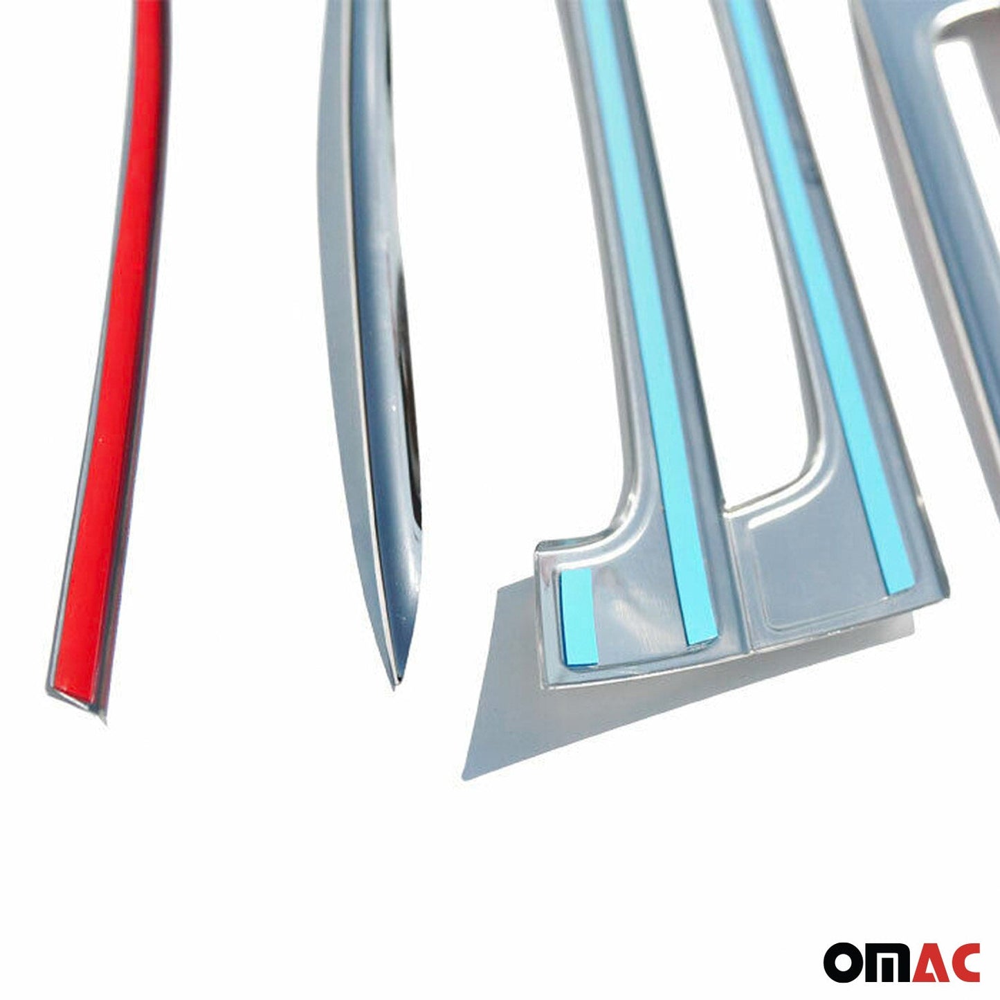 Kühlergrill Leisten Grillleisten für VW T5 2009-2015 Edelstahl Silber 1tlg