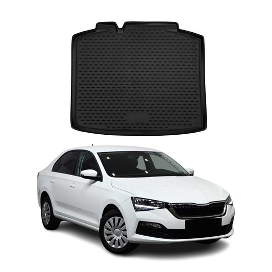 Kofferraummatte Kofferraumwanne für Skoda Rapid Spaceback 2017-2019 Gummi TPE