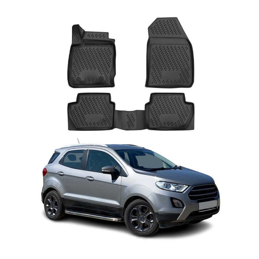 2014-2024 Ford Ecosport Fußmatten TPE Schwarz 4 tlg