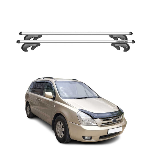 Menabo Dachträger Grundtäger für Kia Grand Carnival VQ 2006-2011 90kg Alu Silber