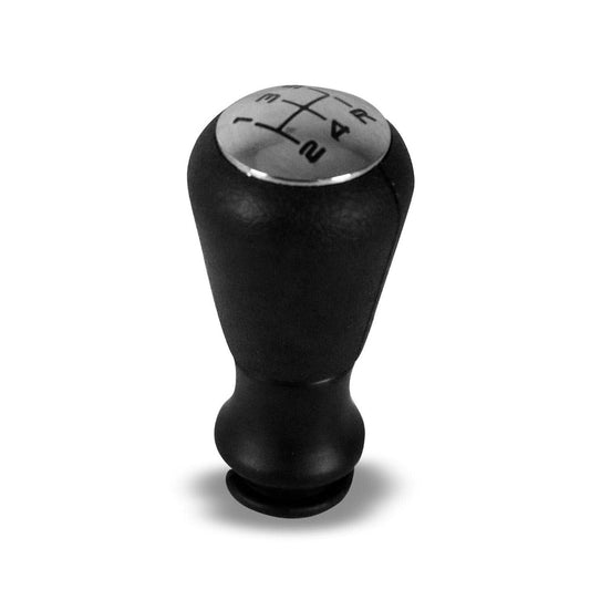 Maneta schimbătorului de viteze pentru Peugeot 206 1998-2013 cu 5 trepte, piele ecologică, neagră