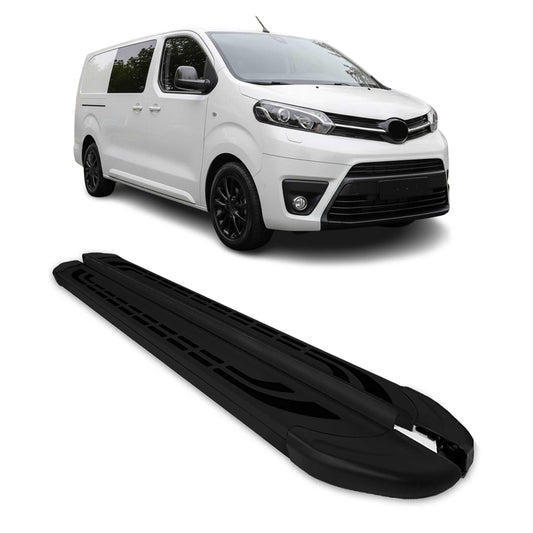 Trittbretter Schweller Seitenbretter für Toyota Proace 2017-24 L2 L3 Schwarz