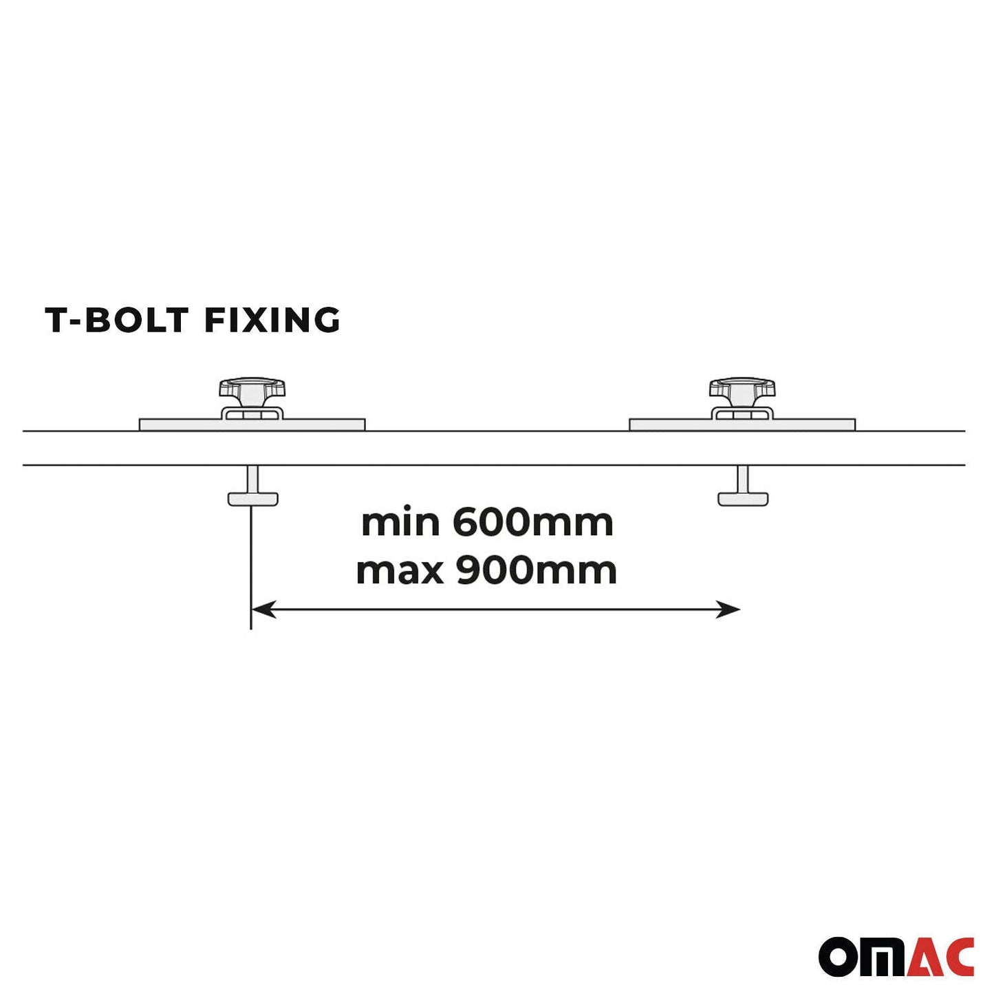 Zestaw adapterów T-slot firmy Menabo do montażu boxu dachowego Mania 320 Marathon (12x)