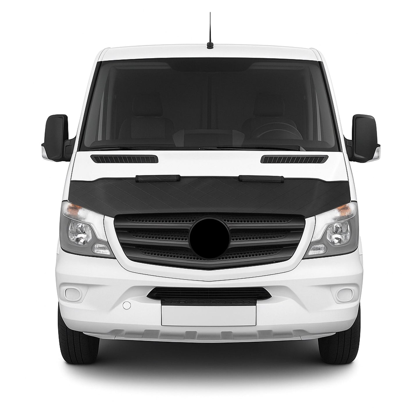 Schwarz Halb Haubenbra Steinschlagschutz für Mercedes Sprinter W906 2013-2018
