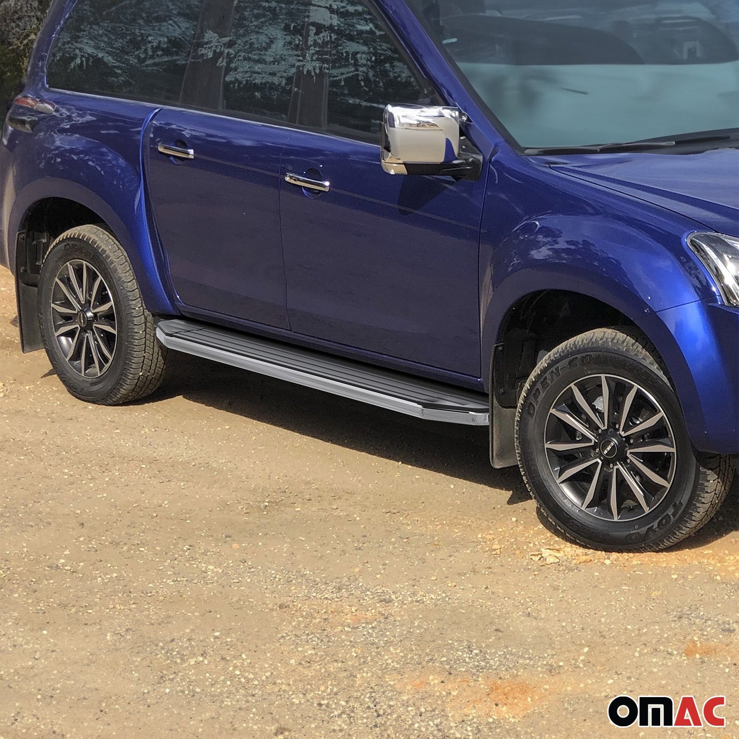 Trittbretter Seitenschweller für Isuzu D-Max 2015-2021 ABE Alu