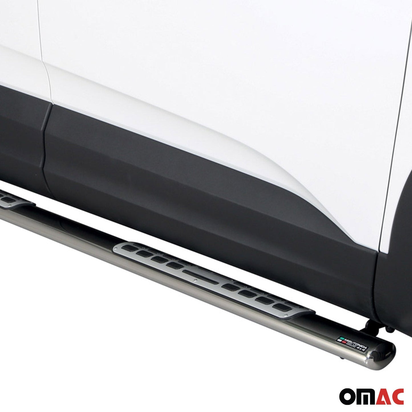 Edelstahl Seitenschweller Schwellerrohre für Opel Grandland X 2018-2025 Silber