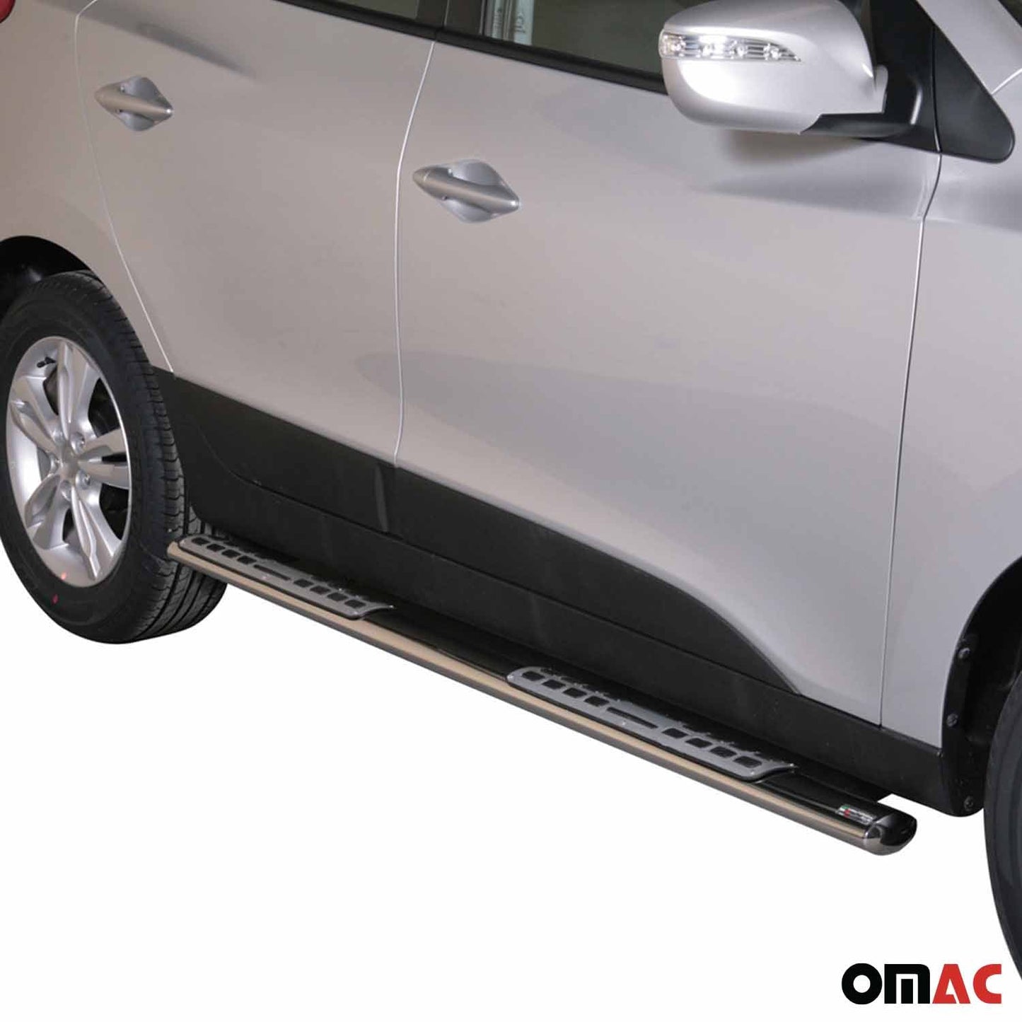 Listwy progowe ze stali nierdzewnej do Hyundaia ix35 2009-2015, srebrne