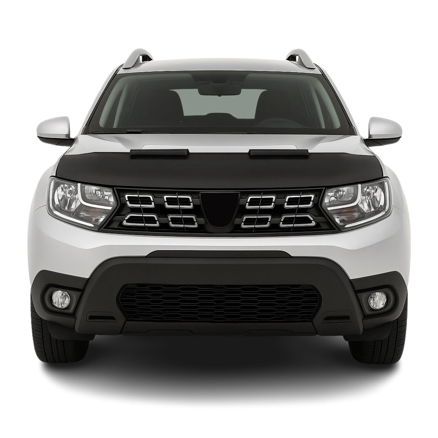 Protecție capotă anti-ciobituri pentru Dacia Duster 2018-2024, culoare neagră, pe jumătate