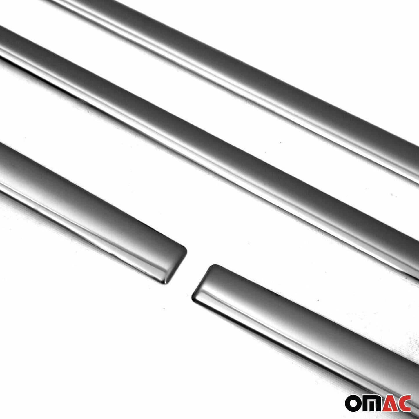 Seitentürleiste Türschutzleiste für Skoda Kamiq 2019-2025 Chrom Stahl Dunkel 4x