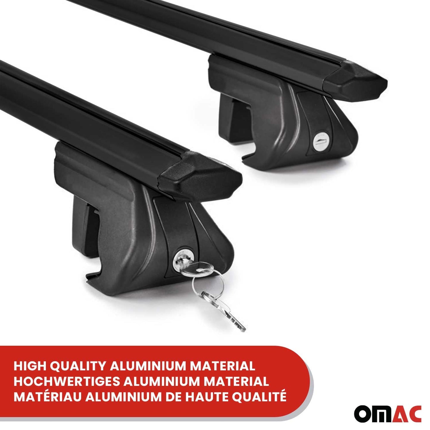 Dachträger Grundtäger für Toyota 4 Runner N130 1989-1995 90kg Alu Schwarz 2x ABE