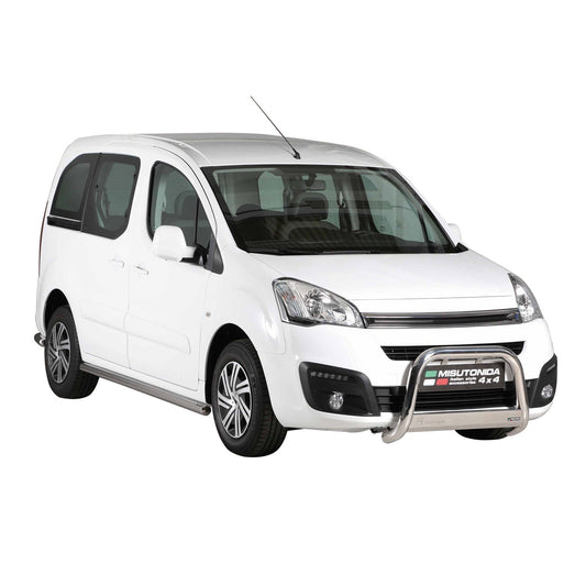Bară de protecție/buton față pentru Citroen Berlingo 2015-2018 ø63mm oțel argintiu