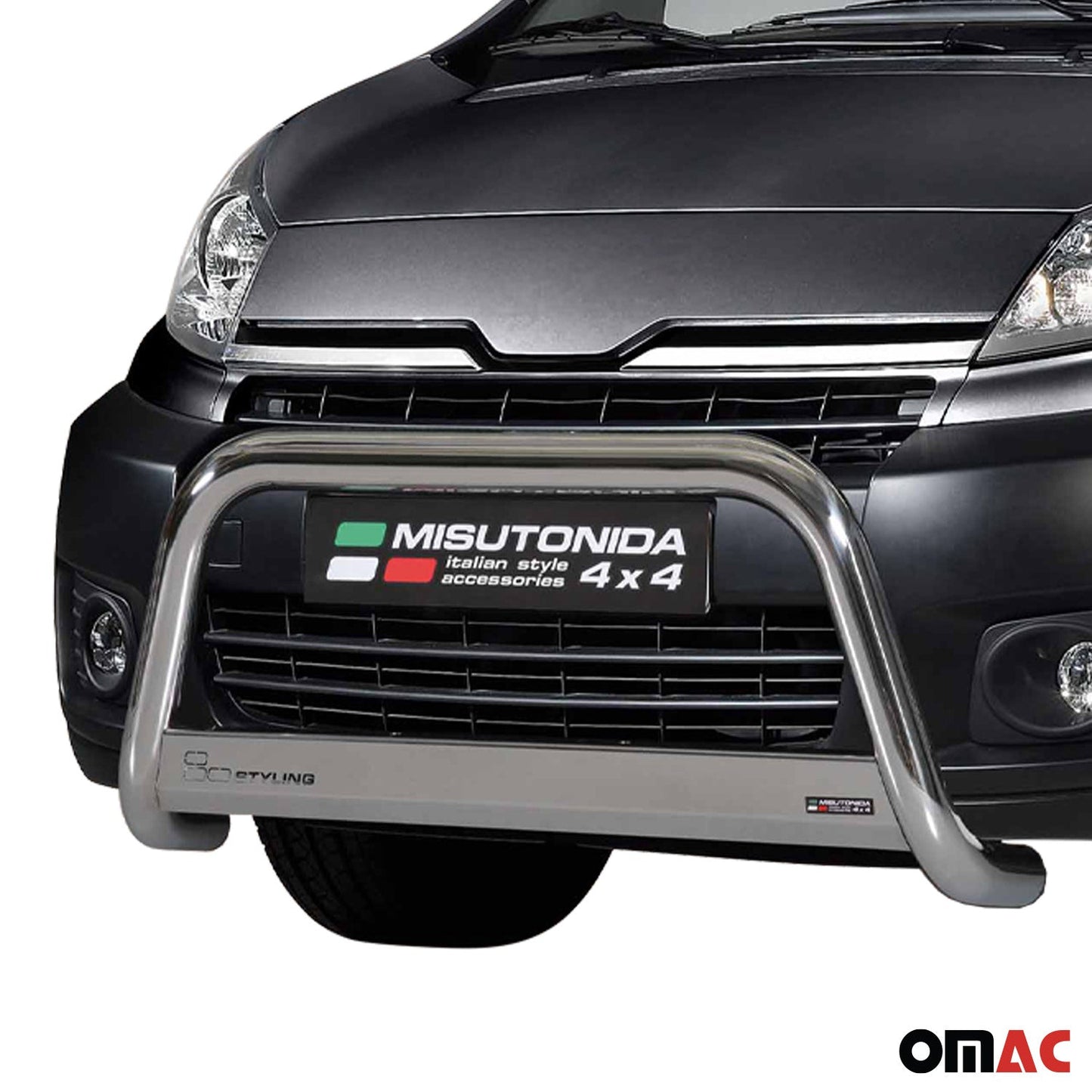 Bară de protecție/buton față pentru Toyota Proace 2013-2016, ø63mm, oțel, argintiu