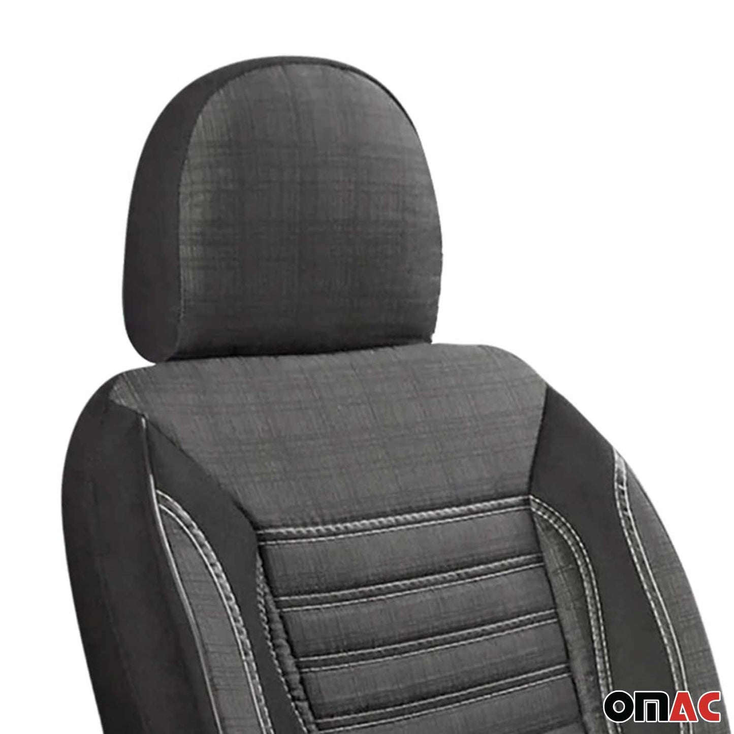 Schonbezüge Sitzschoner Sitzbezüge für VW Caddy 2003-2025 Rauch Grau 1 Sitz