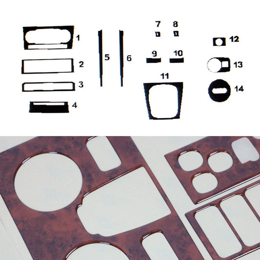 Ornamente interioare pentru Audi A3 8P 2008-2013, aspect lemn masiv, 14x