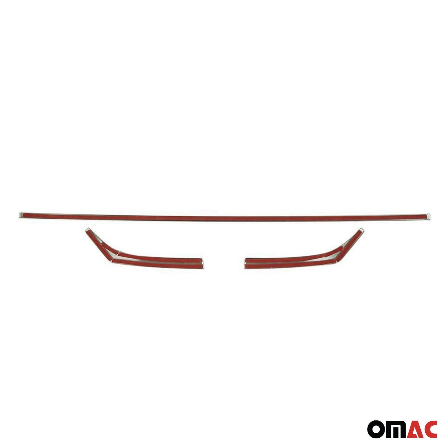 Benzi decorative grilă auto pentru Ford Transit Custom 2018-2024, cromate, 3x