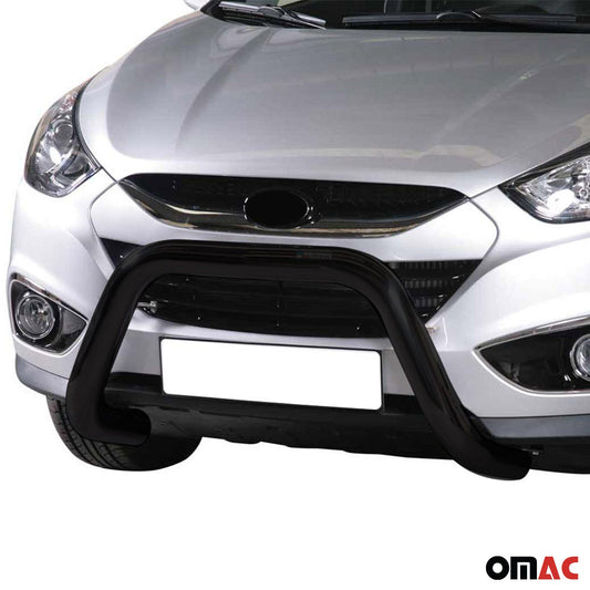 Frontbügel Frontschutzbügel für Hyundai ix35 2009-2015 ø76mm Stahl Schwarz