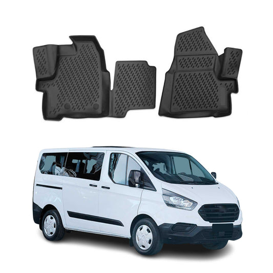2012-2018 Ford Tourneo Custom Fußmatten TPE Schwarz 2 tlg