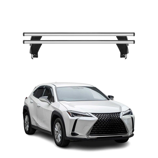 Menabo Dachträger Grundtäger für Lexus UX 2018-2025 50kg Aluminium Silber 2 tlg