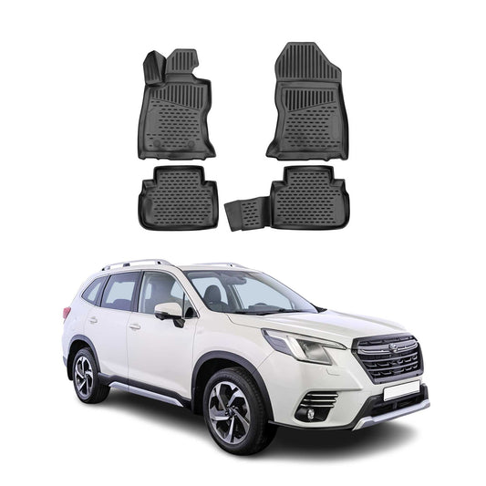 2018-2021 Subaru Forester Fußmatten TPE Schwarz 4 tlg