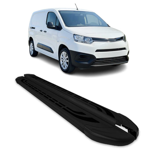 Trittbretter Seitenschweller für Toyota Proace City 2019-2025 Van L2 Schwarzx