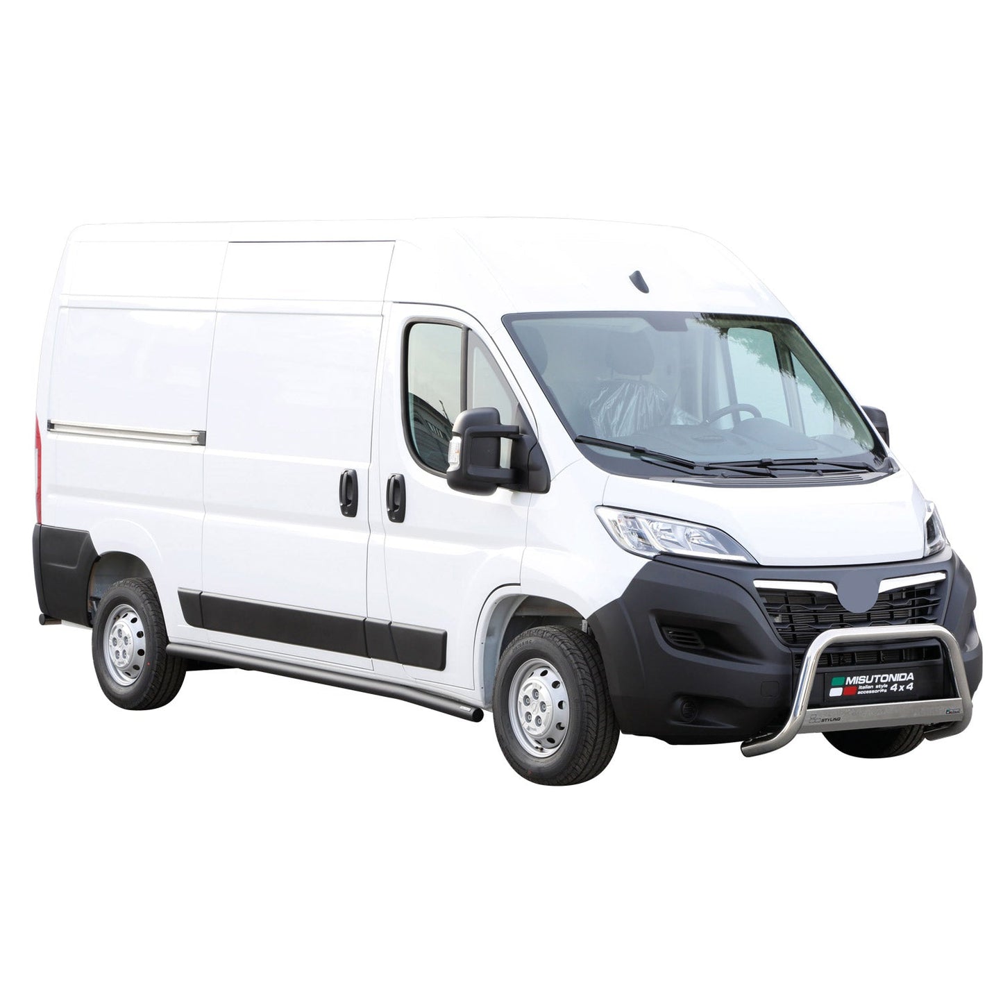Bară de protecție/buton față pentru Opel Movano 2022-2025, ø63mm, oțel, argintiu, protecție