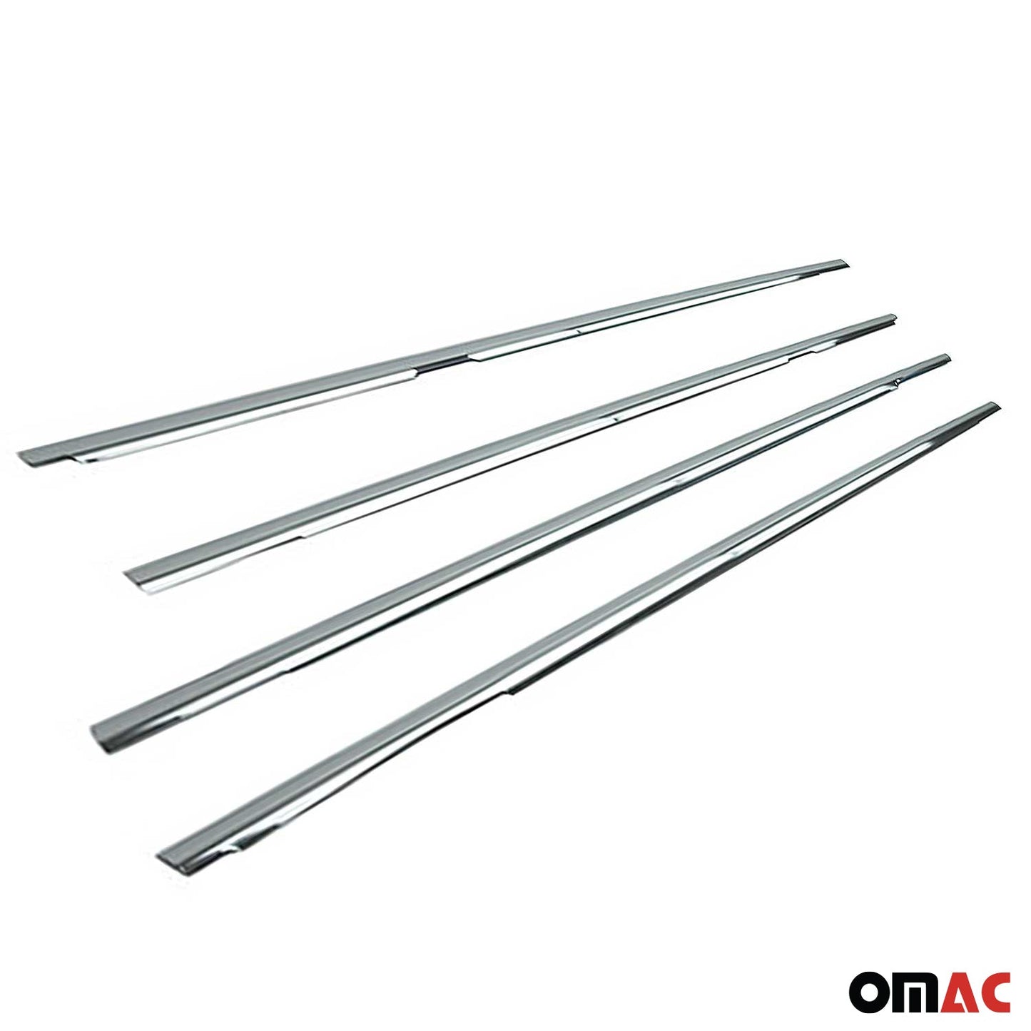 Benzi decorative pentru geamuri VW Jetta 2005-2010, oțel inoxidabil cromat, 4 bucăți