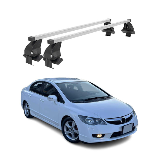 Menabo Dachträger Grundtäger für Honda Civic mk8 2005-2011 50kg Stahl Silber 2x