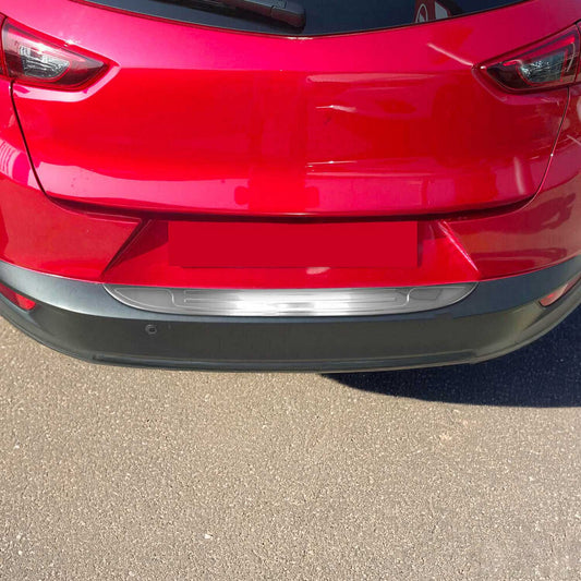 OMAC Ladekantenschutz Stoßstangenschutz für Mazda CX-3 2015-25 Edelstahl Silber