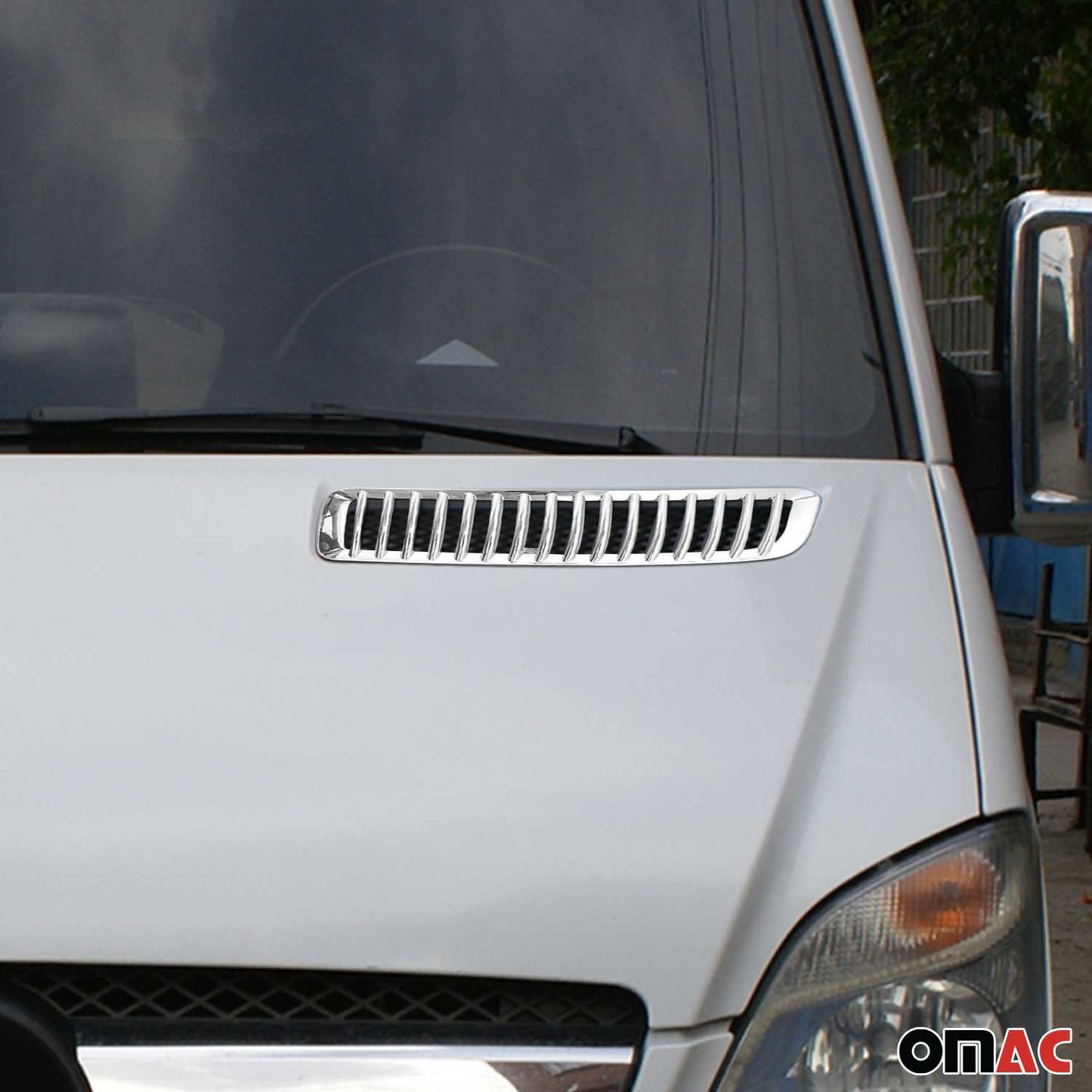 Kühlergrill Leiste Grillleisten für Mercedes Sprinter W906 2006-2017 Chrom ABS