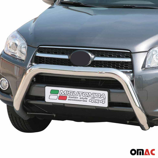 Bară de protecție/buton față pentru Toyota RAV4 XA30 2009-2010 ø76mm oțel argintiu