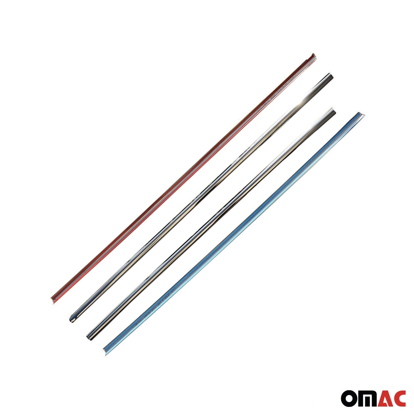 Benzi decorative pentru geamuri pentru VW Golf 2003-2008, oțel inoxidabil cromat, 4 bucăți
