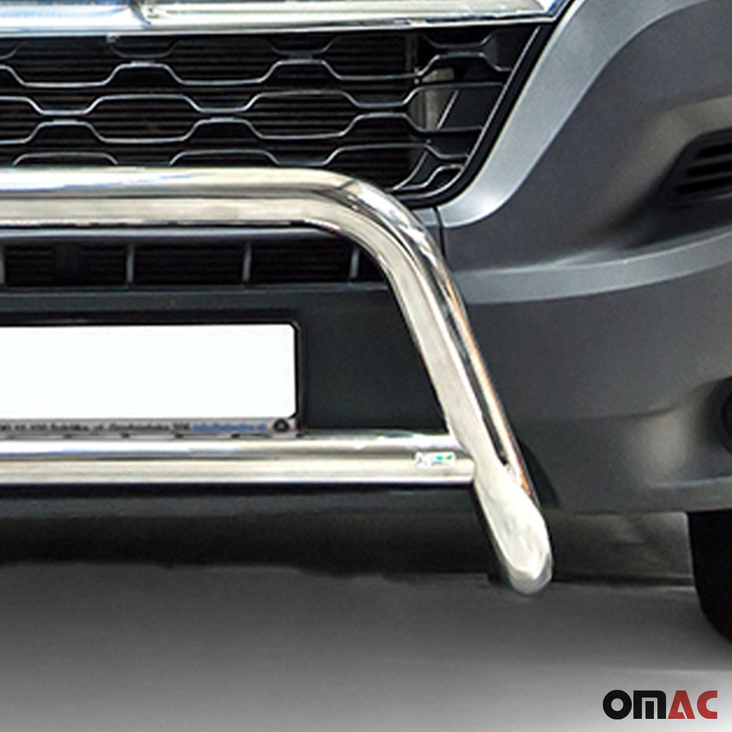 Bară de protecție/buton față pentru Citroen Jumper 2006-2016, oțel, argintiu, cu ABE (omologare de tip germană).