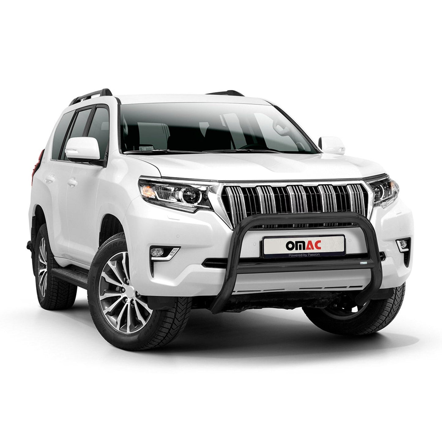 Bară de protecție/buton față pentru Toyota Land Cruiser 150 2017-2022, omologată ABE, neagră