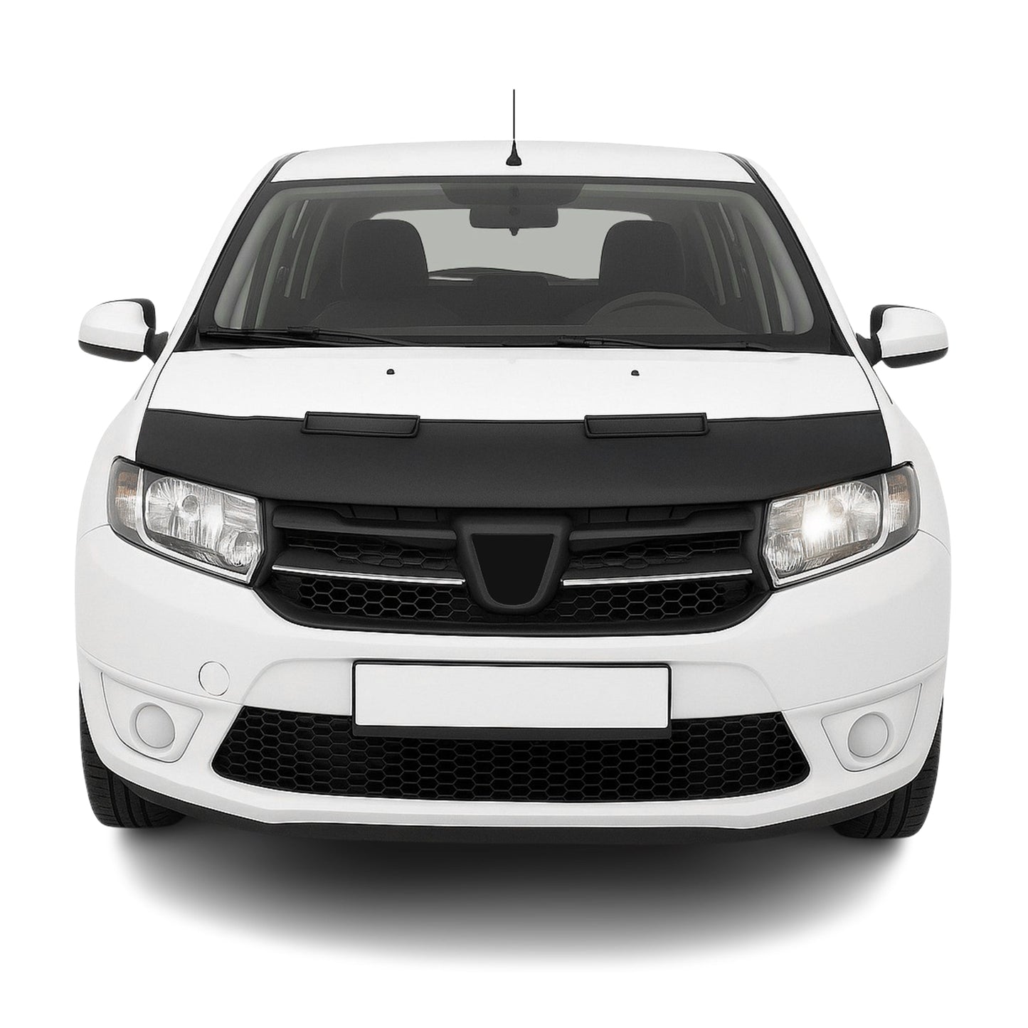 Haubenbra Steinschlagschutz Bonnet Bra für Dacia Sandero 2008-2012 Schwarz Halb