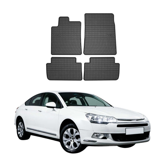 OMAC Gummi Fußmatten für Citroen C5 Break 2001-2024 Automatten Gummi Schwarz 4x