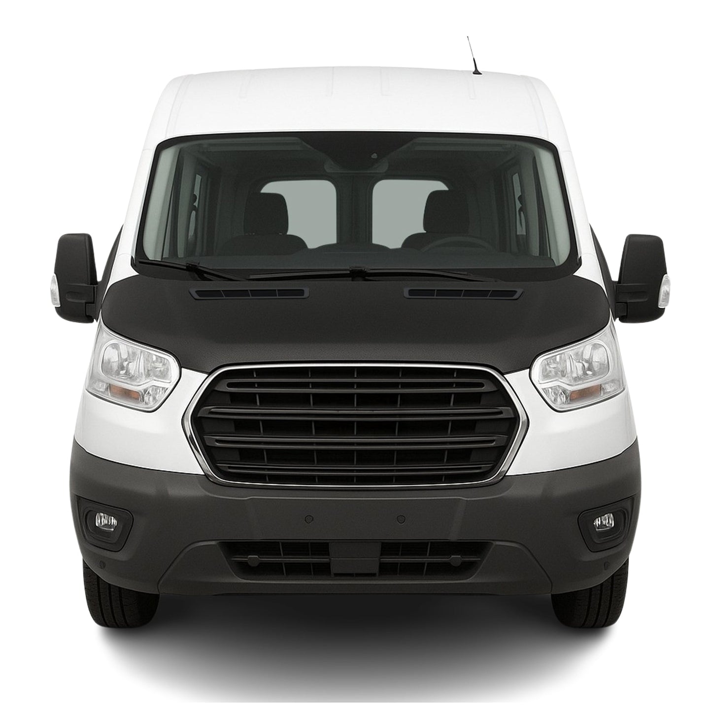 Protecție capotă anti-ciobituri pentru Ford Transit Tourneo Custom 2013-18, aspect carbon