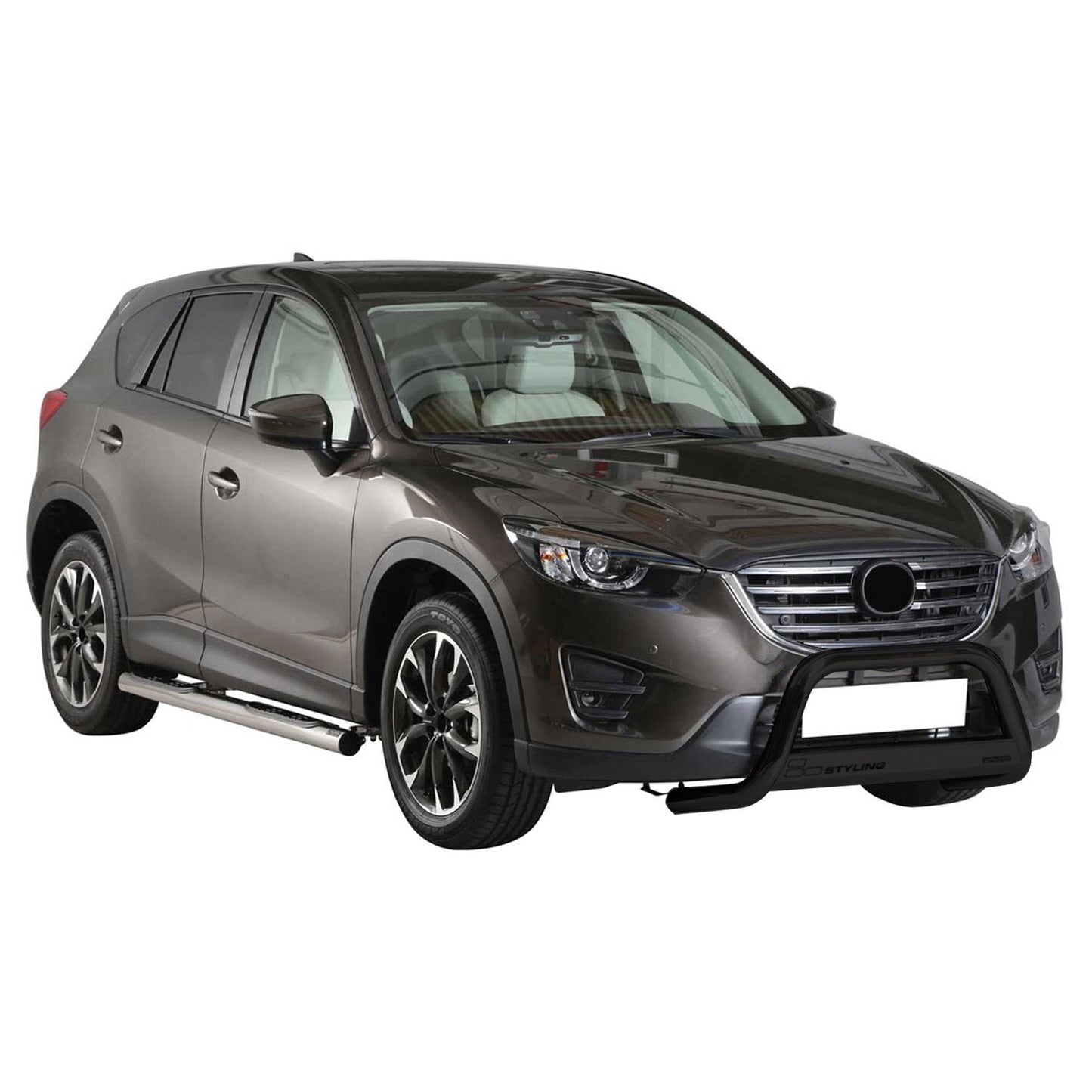 Bară de protecție/buton față pentru Mazda CX-5 2015-2016 ø63mm oțel negru protecție