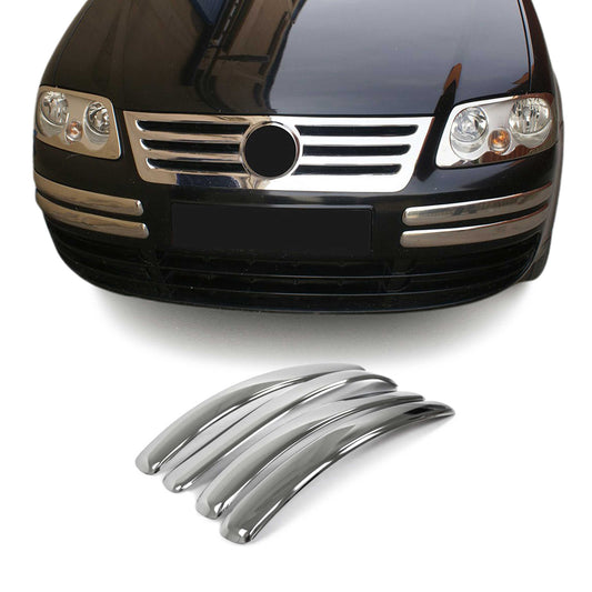 Kühlergrill Leisten Grillleisten für VW Caddy 2003-2010 Edelstahl Silber 4tlg