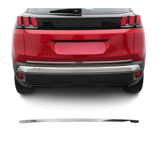 Heckleiste Kofferraumleiste für Peugeot 3008 II 2016-2023 Edelstahl Chrom Leiste