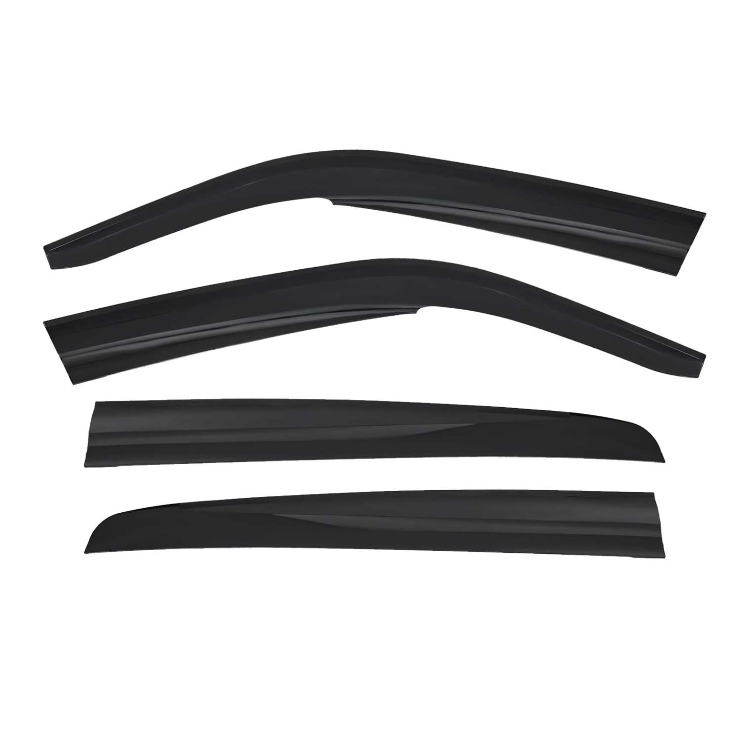4x Deflectoare de vânt Deflectoare de ploaie pentru VW Golf 4 Hatchback 1998-2003 Acril Închis la culoare