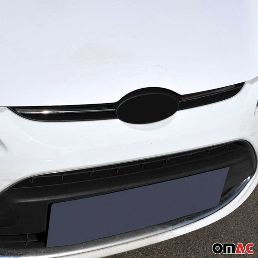 Benzi decorative grilă auto pentru Ford Fiesta 2008-2019, oțel inoxidabil, argintiu, 2 bucăți