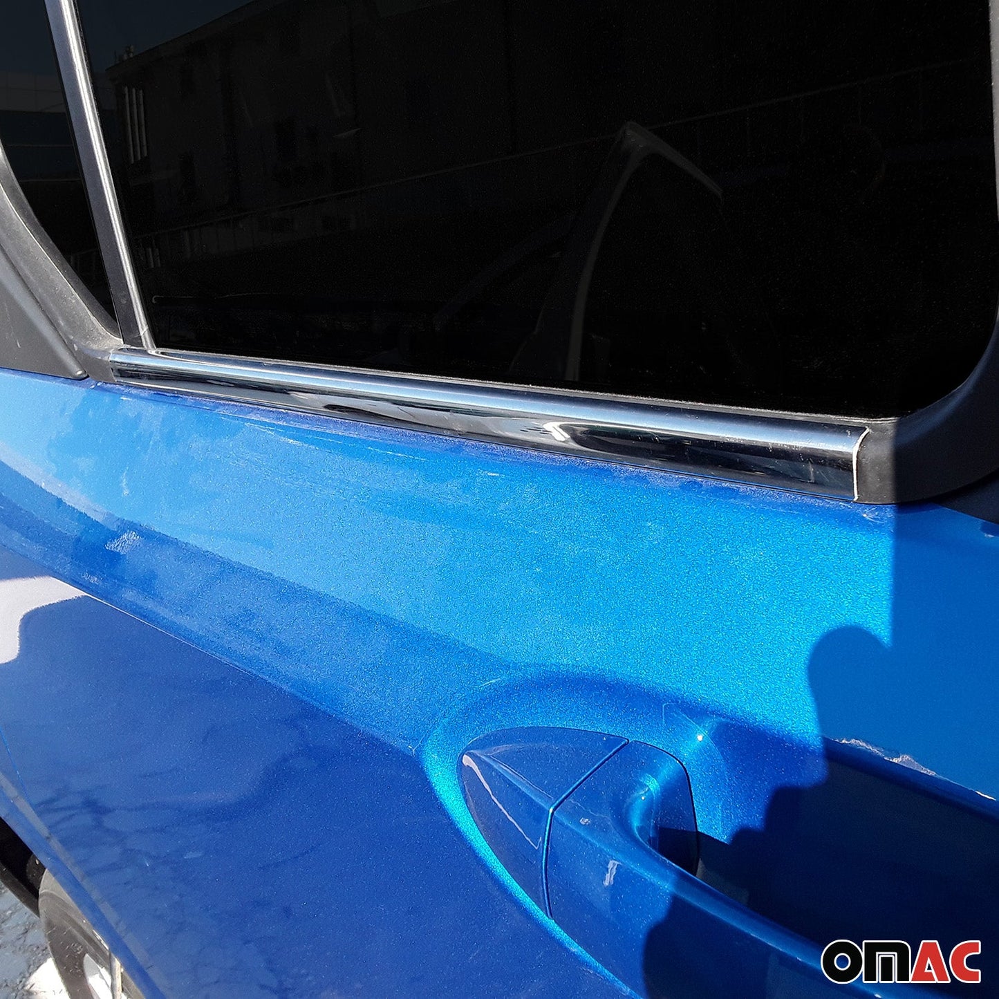 Benzi decorative pentru geamuri Ford Tourneo Courier 2023-2025, oțel inoxidabil, 4 bucăți