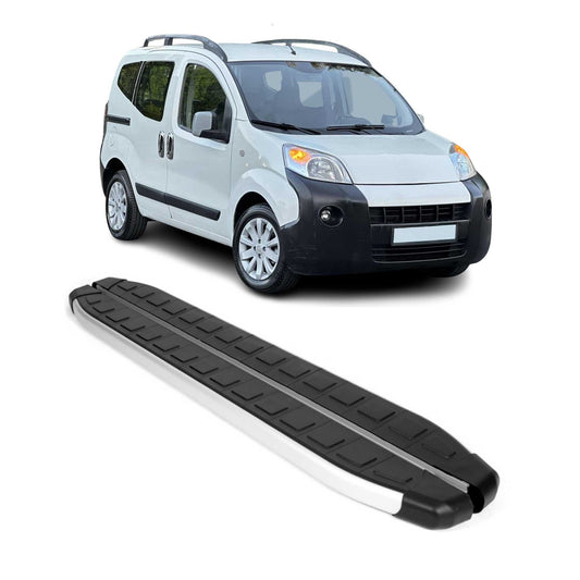 Seitenschweller Seitenbretter Trittbretter für Citroen Nemo 2008-21 Alu Schwarz