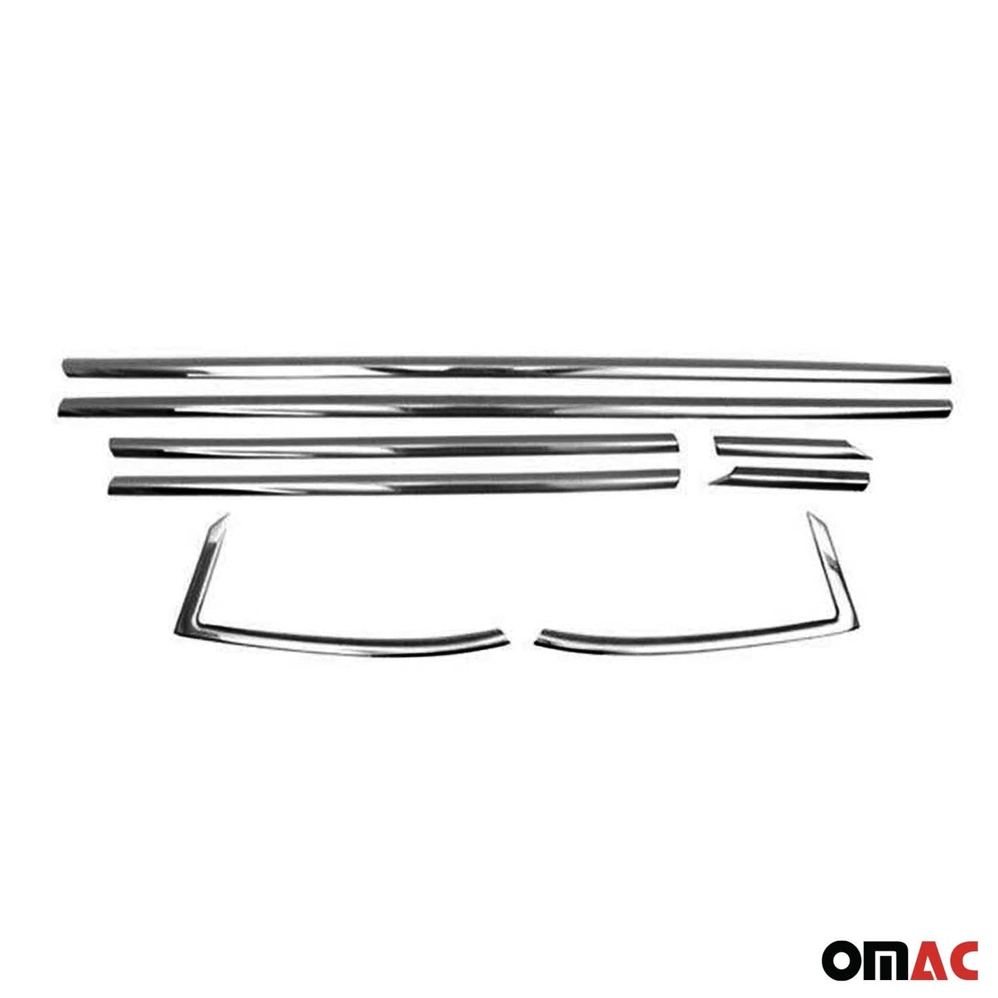 Fensterleisten Zierleisten für Opel Astra K Schrägheck Edelstahl Dunkel 8tlg