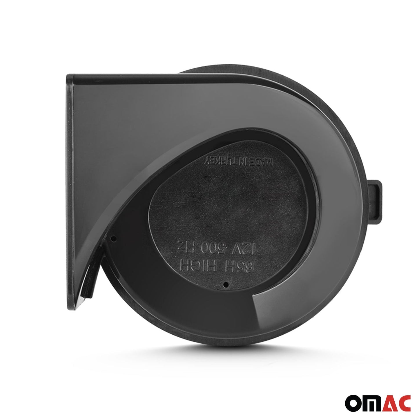 12V 108dB Czarny klakson pneumatyczny Snail ostrzegawczy do pojazdów samochodowych i ciężarowych