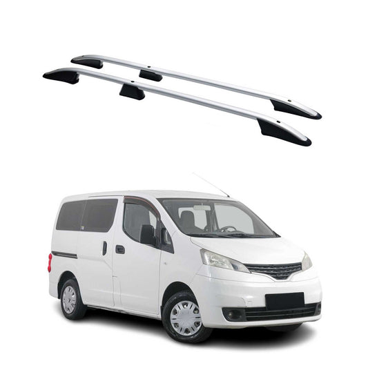 Dachreling Dachgepäckträger für Nissan NV200 2010-2024 Aluminium Silber 2x