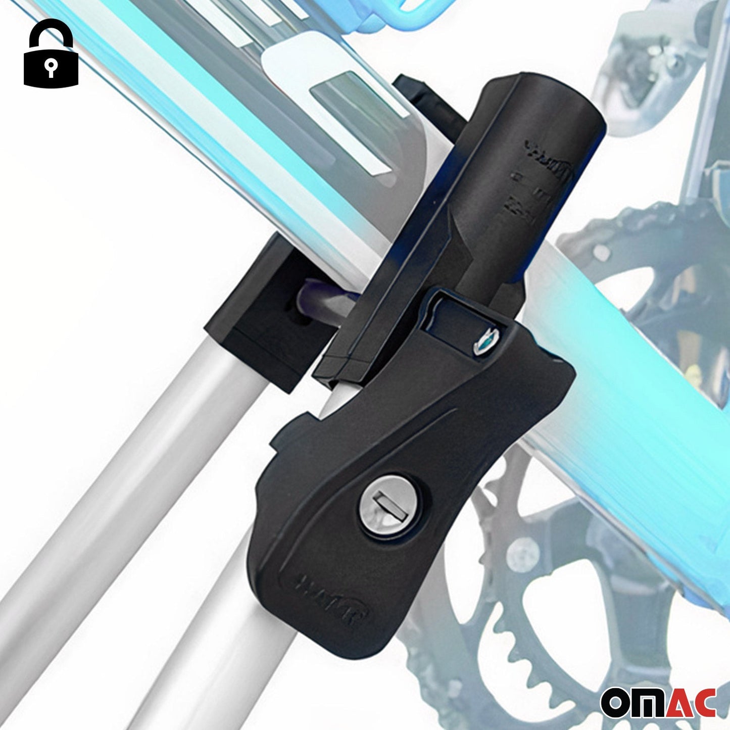 2x Fahrradträger Dachfahrradträger bis 17kg Aluminium Silber Fahrradhalter